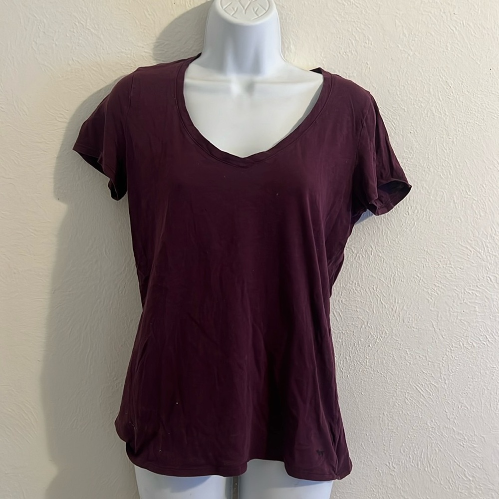 PINK Victoria’s Secret maroon tee